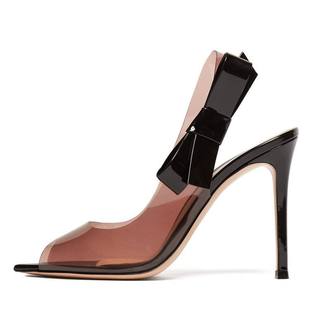 外貿(mào)高跟鞋 歐美時裝 涼鞋 結(jié)pvc細跟女鞋 sandalsshysfly 大碼