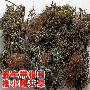 带根晒干艾草整棵带杆晒干坐月子小叶艾草五月艾草宝宝洗澡