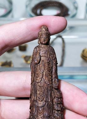 越南惠安沉水16.56克大日如来沉香吊坠12