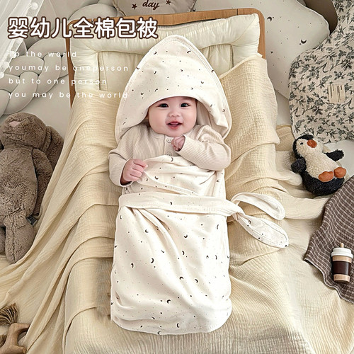 包被初生婴儿a类纯棉新生儿抱被初生宝宝春秋款产房包单外出裹被