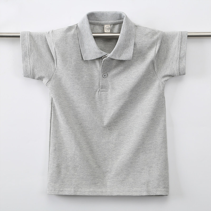 儿童夏季纯棉POLO短袖T恤班服