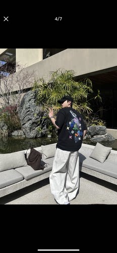 痞帅宽松印花T恤男短袖夏季新款ins潮流纯棉百搭大码半袖体恤男装