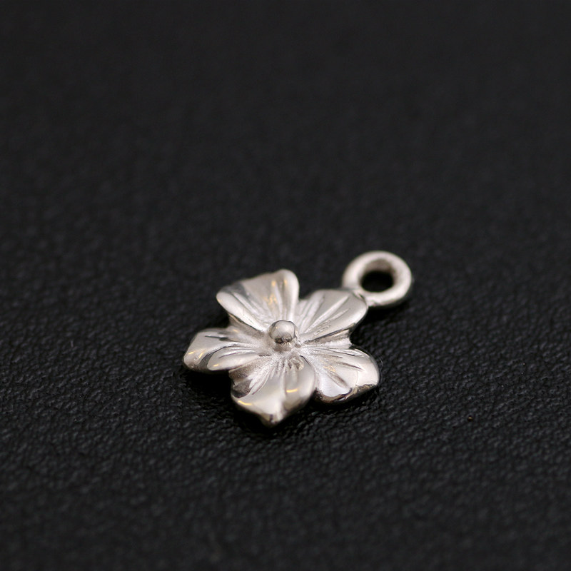 FA925纯银樱花吊坠送环