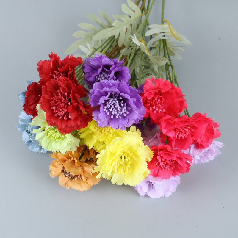 新品婚庆仿真鸡冠花婚礼堂插花人造花艺家居装饰摆件003