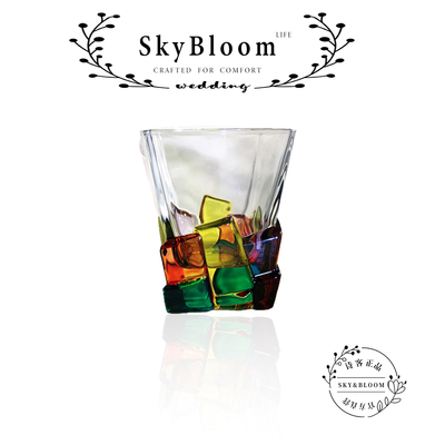 SkyBloom轻奢杯子威士忌微醺酒杯