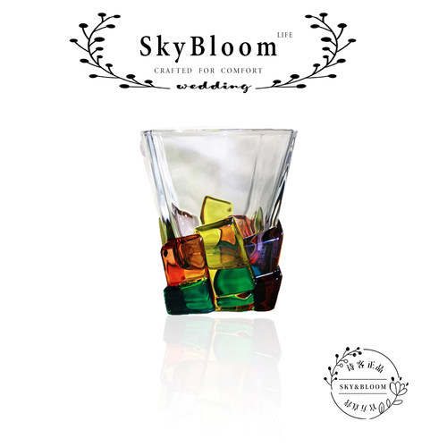 SkyBloom轻奢杯子威士忌微醺酒杯
