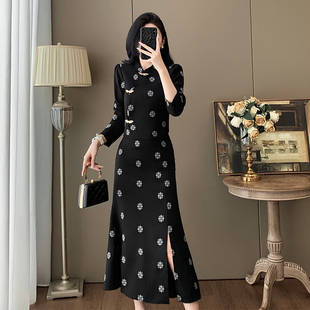 新中式国风套装裙女2025新款秋季高级感气质名媛高端小洋装两件套