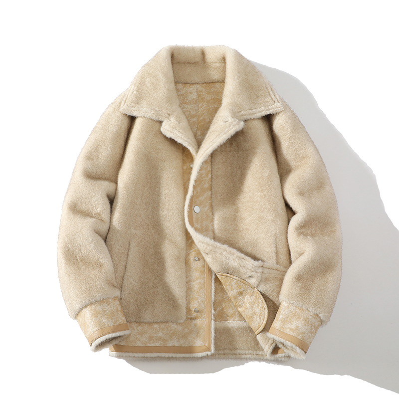 漫威毒液皮毛一体羊羔毛夹克外套