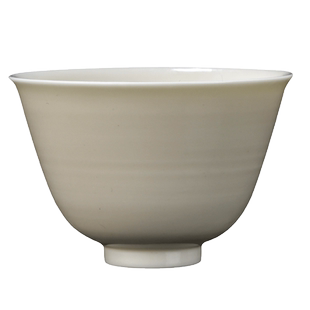 古垚/庄晓阳手工象牙白品茗杯玉白瓷主人杯陶瓷个人杯礼盒/花神杯