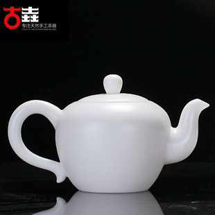 德化白瓷茶具茶壶陈清宜手工家用陶瓷功夫茶具单壶一壶春 古垚