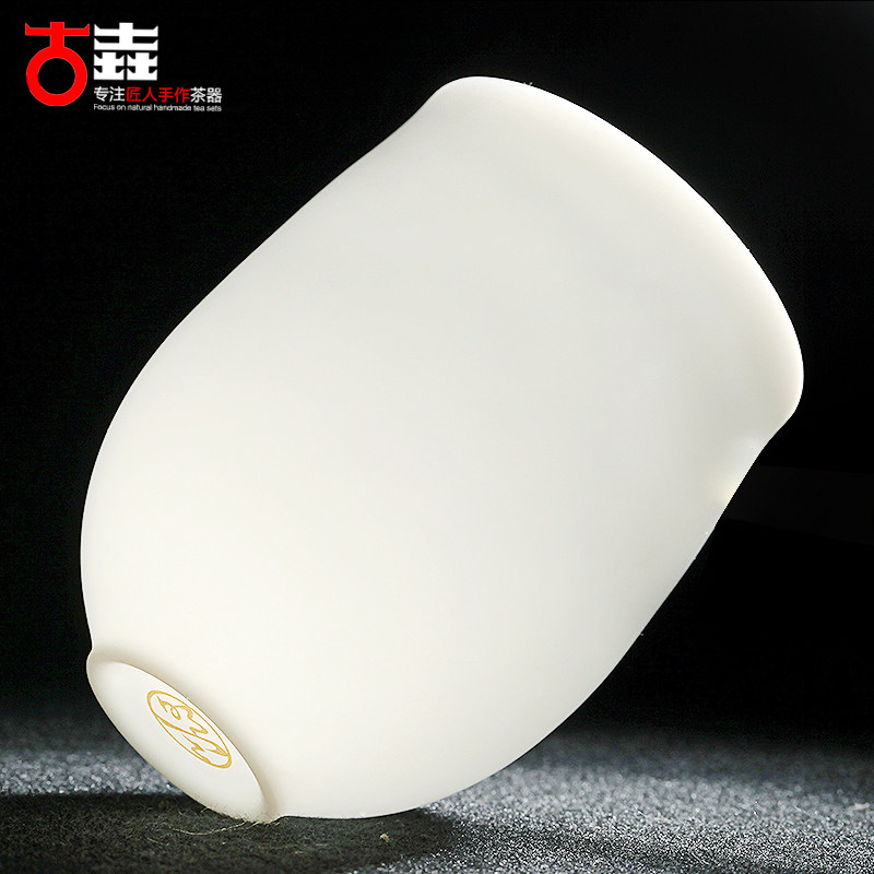 古垚/许瑞卿明皿手工德化白瓷茶杯功夫主人杯建白瓷品茗杯/美人杯