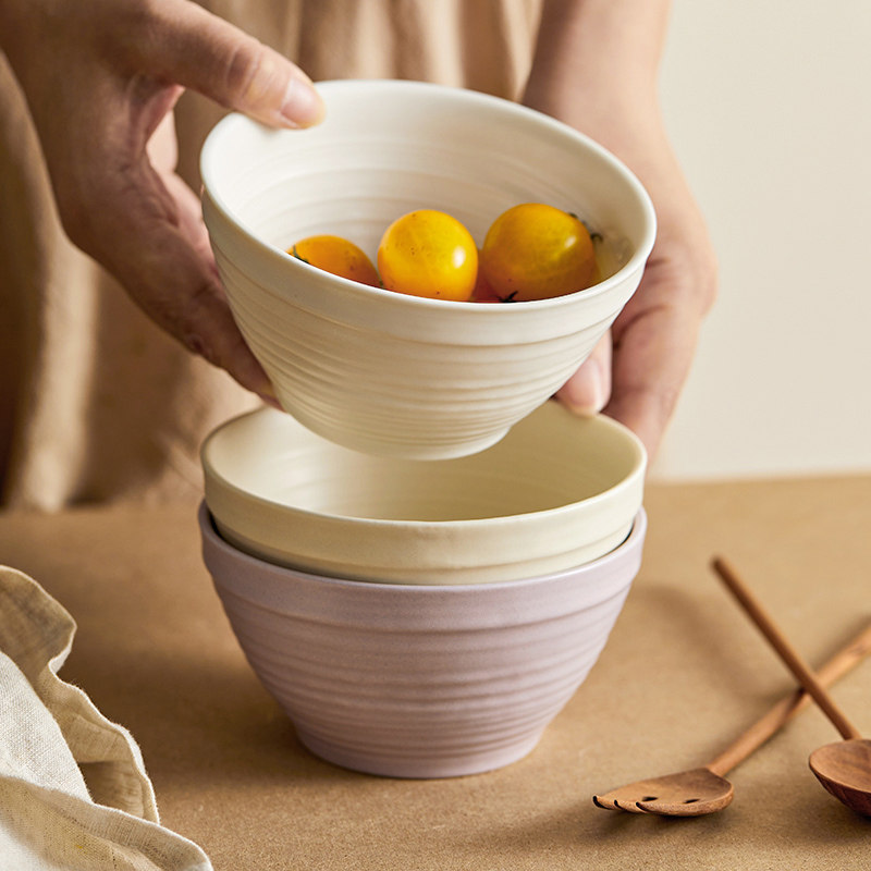 家用奶油风米饭碗2024新款高颜值陶瓷餐厅吃饭特别好看的小碗微瑕,餐饮具,碗,淘宝优惠券,粉丝福利购,淘宝优惠卷