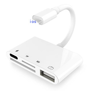 OTG card reader SD / TF iPhone iPad adapter 4 in 1 OTG line