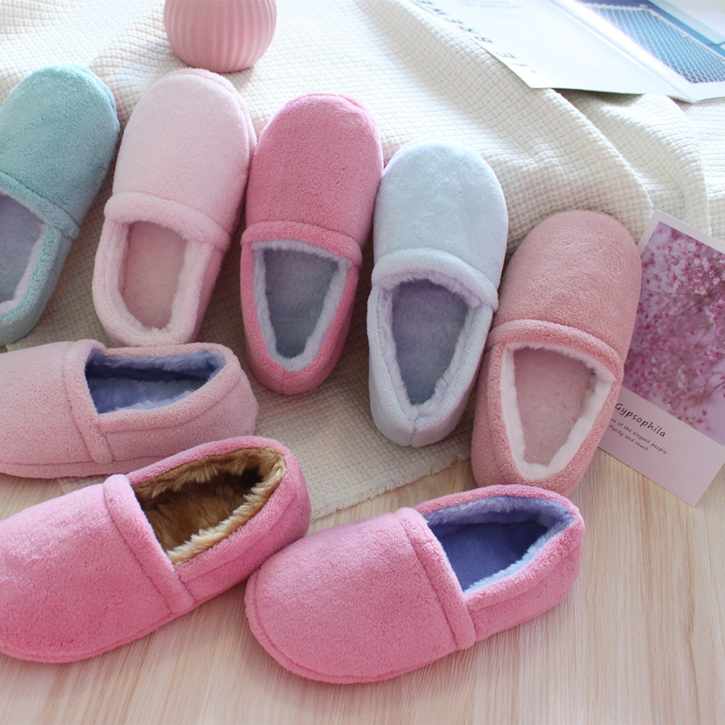 简约包跟棉拖鞋轻便可机洗