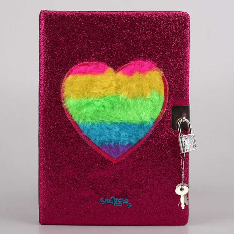 호주 밀항 빨간색 스팽글 편지 스타일 노트 소년 소녀들을 위한 글쓰기 책 및 일기