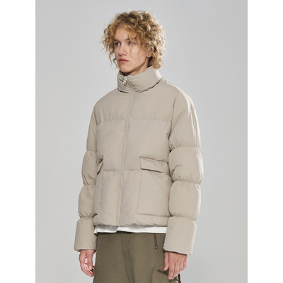 11StCrops层次抽褶袖羽绒服