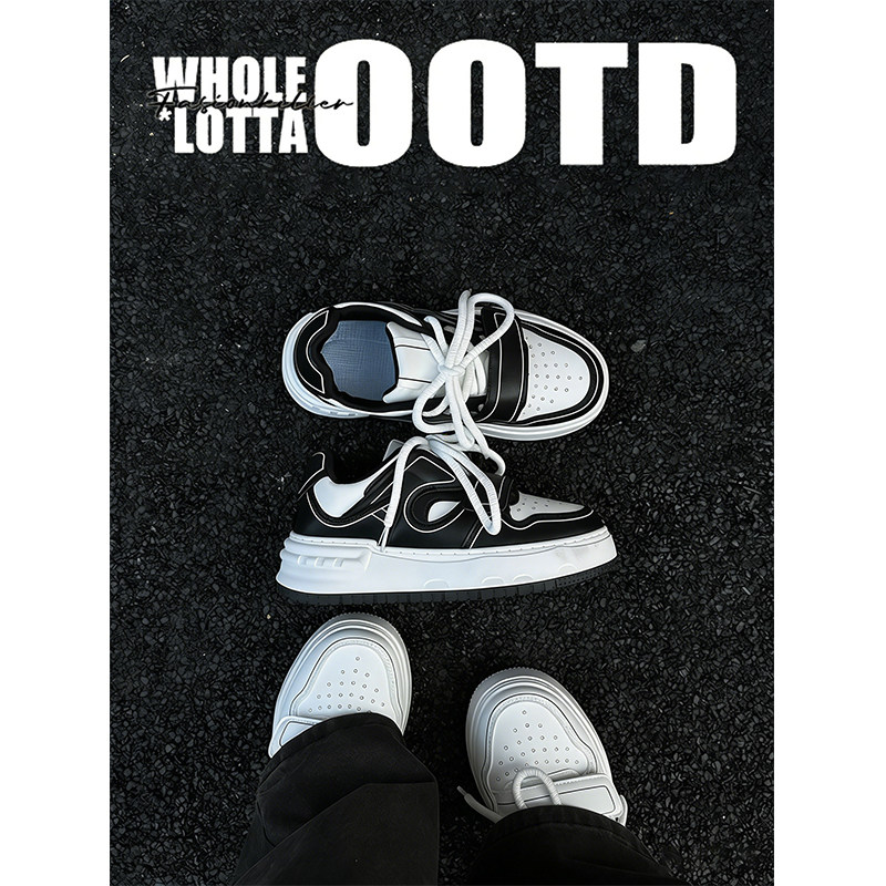 NewRockStarChoppa 厚底增高面包鞋男潮秋冬休闲运动百搭学生板鞋,流行男鞋,单鞋,淘宝优惠券,粉丝福利购,淘宝优惠卷