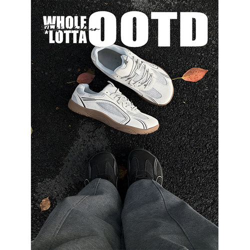 NewRockStarChoppa 大码宽头情侣德训鞋男户外休闲运动复古赛车鞋