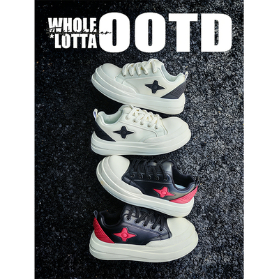 NewRockStarChoppa 春季小众厚底增高街头板鞋男款潮流休闲大头鞋