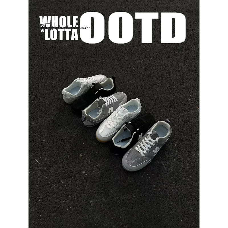 NewRockstarChoppa 小众男鞋秋季透气薄底休闲运动青少年德训板鞋