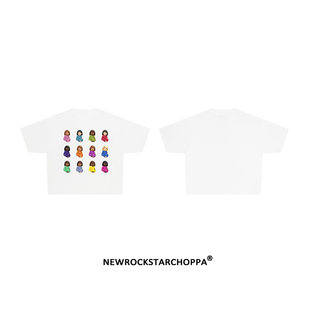 NewRockStarChoppa美式Emoji孕妇Drake纯棉t恤300g短袖潮流说唱男