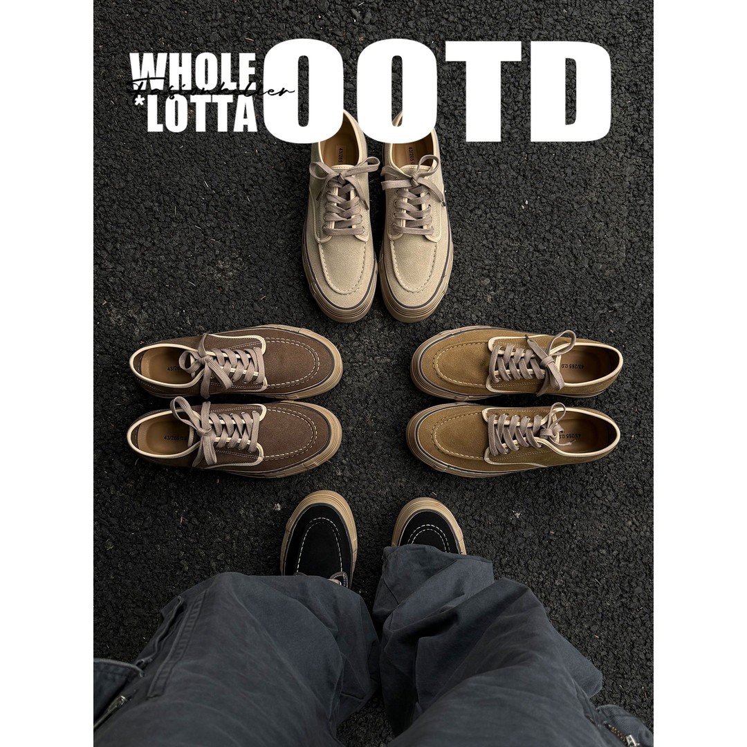 NewRockstarChoppa小众增高绒面袋鼠鞋男秋冬复古Vintage休闲板鞋