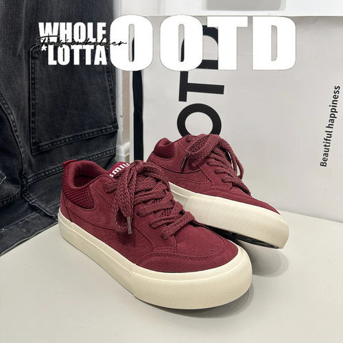 NewRockStarChoppa 秋冬休闲百搭帆布板鞋男小众原创低帮运动潮鞋