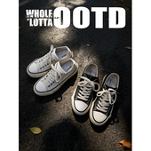 休闲百搭小白板鞋 NewRockStarChoppa 春夏经典 男款 厚底硫化帆布鞋