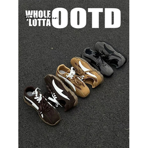 NewRockStarChoppa 2026新款美式复古德训鞋男春季休闲运动赛车鞋