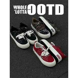 厚底休闲百搭学生帆布鞋 NewRockstarChoppa 秋季 男款 小众星星板鞋