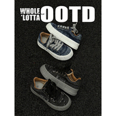 NewRockStarChoppa 休闲运动百搭学生面包鞋 秋冬厚底小众板鞋 男款