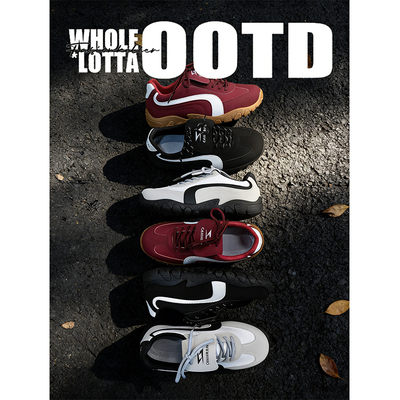 NewRockStarChoppa 春季复古德训赛车鞋男款户外登山休闲运动潮鞋