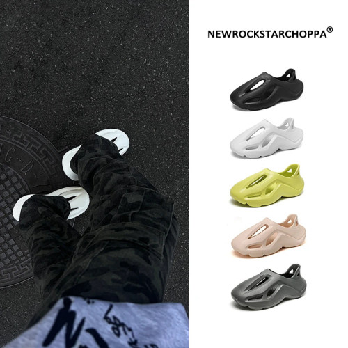 NewRockstarChoppa洞洞鞋男夏季厚底外穿情侣拖鞋沙滩运动EVA凉鞋