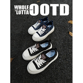 NewRockStarChoppa 春季 小众设计牛仔板鞋 男厚底青少年运动休闲鞋