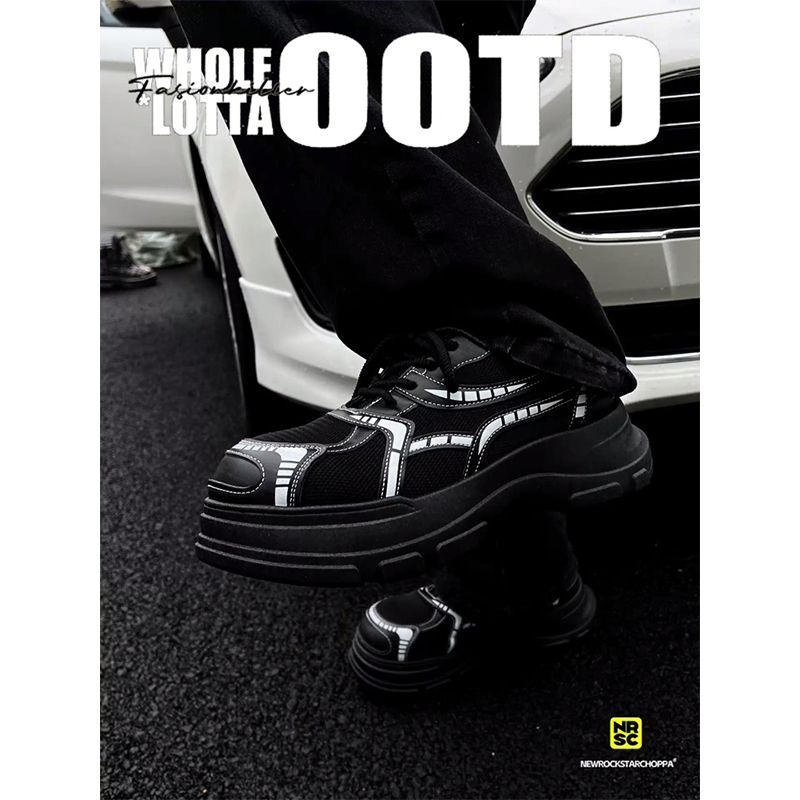 NewRockstarChoppa 巴黎增高大头德比鞋男秋冬休闲Cleanfit米奇鞋