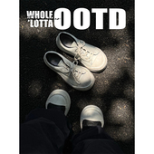 NewRockstarChoppa 秋冬百搭做旧休闲鞋 弯刀系列厚底增高板鞋 男款