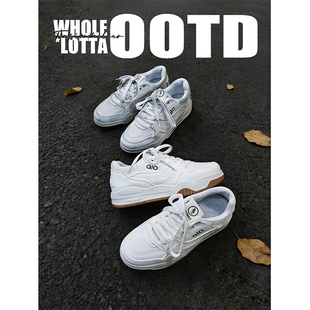 NewRockStarChoppa 潮流厚底小白鞋男款秋冬做旧学生休闲百搭板鞋