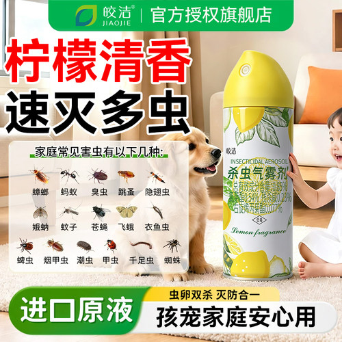 杀虫剂气雾剂无家用室内蟑螂药蚂蚁跳蚤小飞虫蚊子驱虫喷雾神器毒