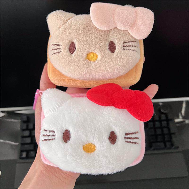 新款大蝴蝶结kt猫零钱包迷你小包可爱少女心便携式随身带证件卡包