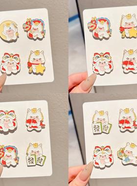 本命年创意衣服胸针卡通新年配饰节日装饰品2026徽章别针礼物