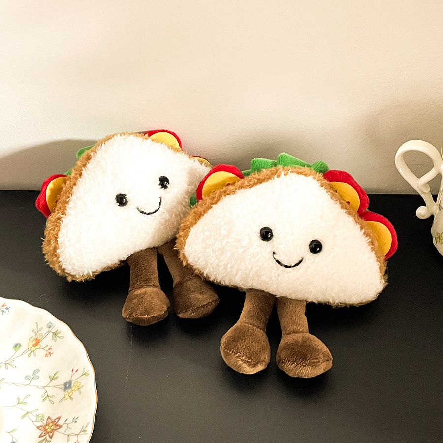 跨境趣味卡通萌塔可饼毛