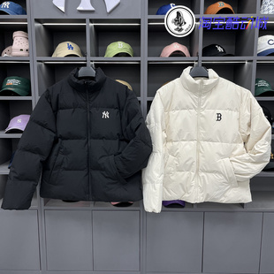 MLB韩国24新款羽绒服虞书欣同款小标logo立领冬季保暖男女外套