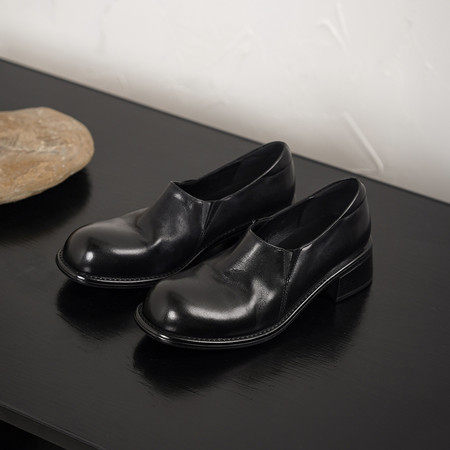 l'avance头层水洗牛皮显瘦小皮鞋法式复古一脚蹬真皮单鞋通勤4.5c,女鞋,深口单鞋,淘宝优惠券,粉丝福利购,淘宝优惠卷