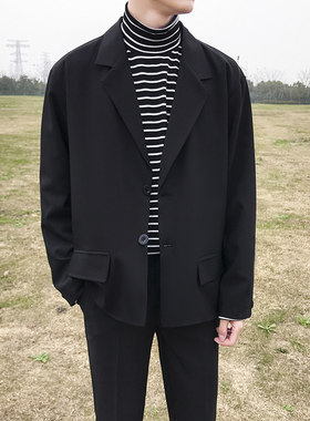 韩风chic秋季青年便服复古小西装