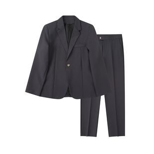 易帝王子西服套装男春秋穿搭轻熟风商务正装休闲西装外套一套搭配