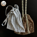 SoftServe柔软供应 waffle单肩包手工织带拼接网兜网袋包 sorbet