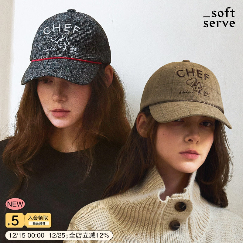 SoftServe猫厨休闲棒球鸭舌帽子