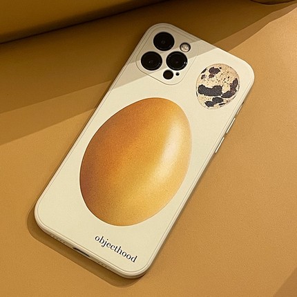 objecthood原创米白色capper同款鸡蛋鹌鹑蛋适用于iphone手机壳