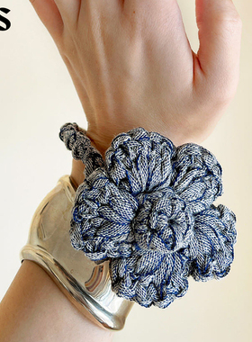 SoftServe柔软供应sorbet编织钩针花朵造型发圈发绳发饰手绳