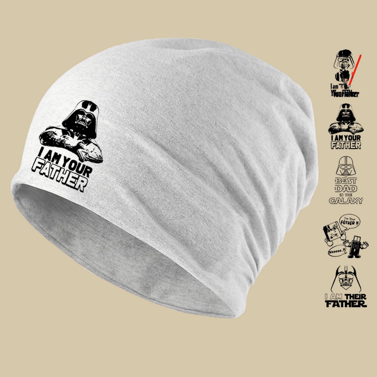 达斯维达星球大战周边男女2024新春秋休闲情侣定制头巾堆堆包头帽